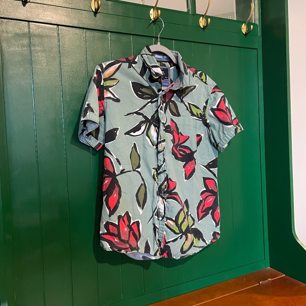 MBX green short sleeve polo shirt graphic